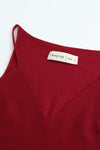 SWAYING/KNIT V-neck knitted camisole SW24RE1T01 red